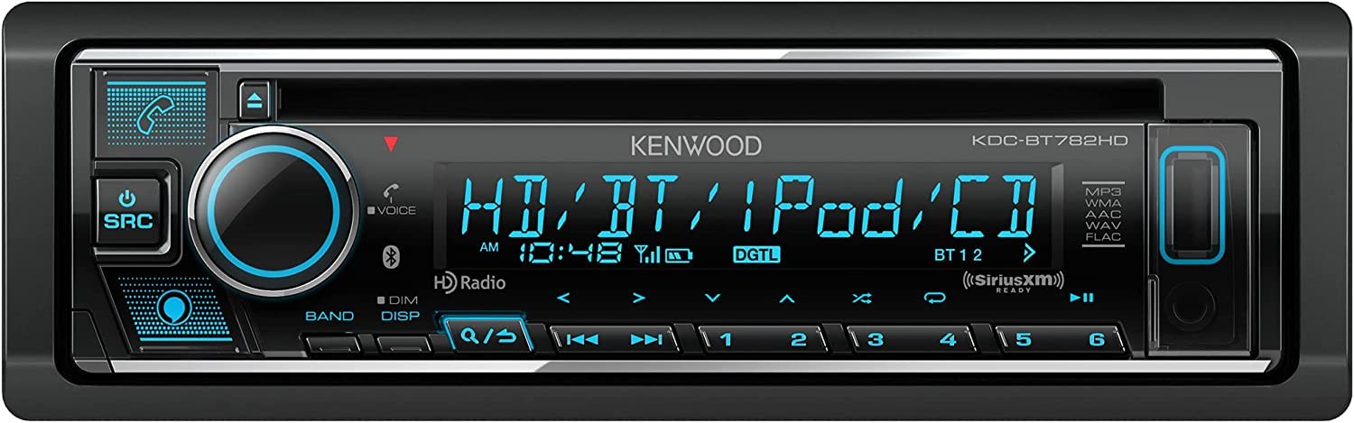 KENWOOD KDC-BT782HD CD Receiver w Bluetooth, HD Radio, Alexa Built-in, Spotify and Pandora Internet Radio Link for iPhone or Android Phone, SiriusXM Ready | Plus SXV300V1 SiriusXM Tuner KENWOOD KDC-BT782HD CD Receiver w Bluetooth, HD Radio, Alexa Built-in, Spotify and Pandora Internet Radio Link for iPhone or Android Phone, SiriusXM Ready | Plus SXV300V1 SiriusXM Tuner